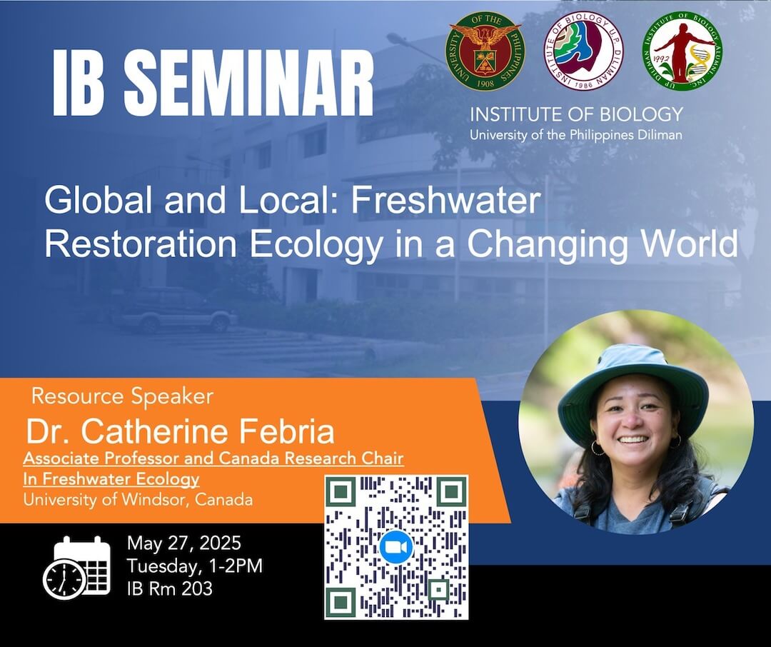 IB Seminar - Global and Local - Freshwater Restoration Ecology in a Changing World - Poster