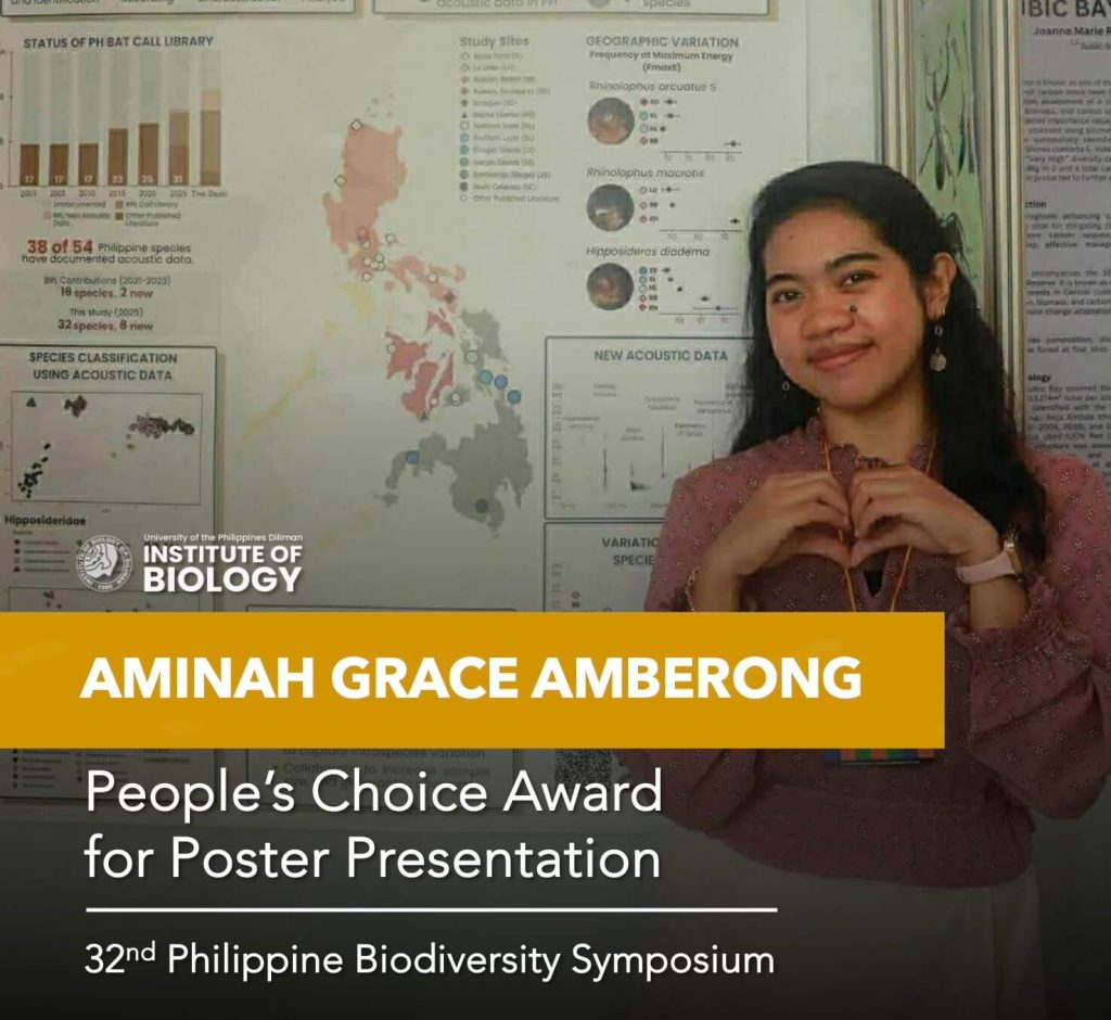 People's Choice Award at the 32nd Philippine Biodiversity Symposium for their poster presentation_thumbnail